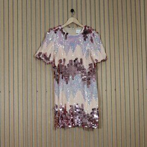 Adelyn Rae Verona Paillette Mini Dress